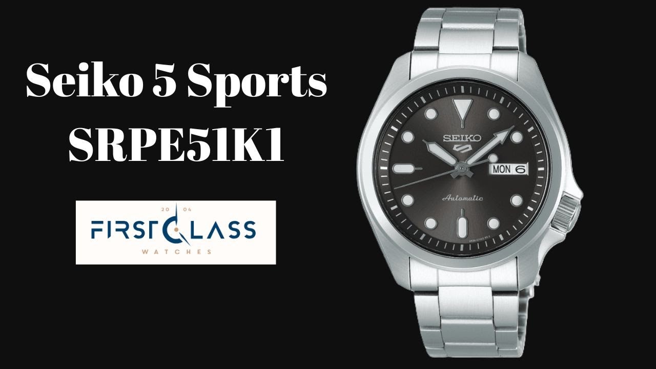 Seiko 5 Sports SRPE51K1watch review!! - YouTube
