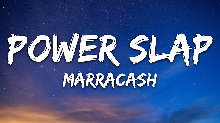 Marracash - POWER SLAP (Testo/Lyrics)