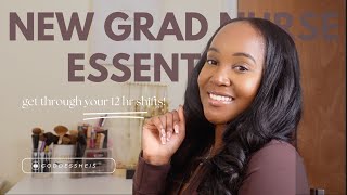 WORK ESSENTIALS FOR NURSES | EVERYTHING YOU NEED AS A NEW GRAD NURSE | NIGHT SHIFT ESSENTIALS