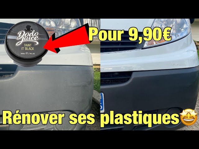 Rénovation plastique extérieur (pare choc/pneus) avec un rénovateur de sa  voiture 