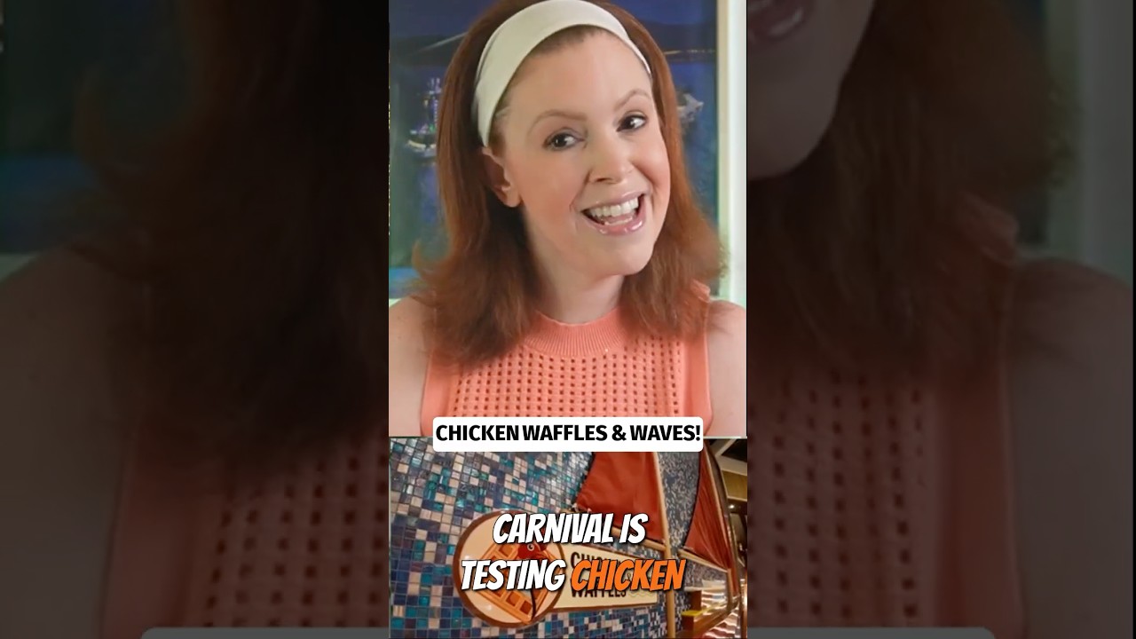 Fried Chicken & Waffles Are Now on Carnival Cruise Ships #cruisenews #carnivalcruise #newmenu