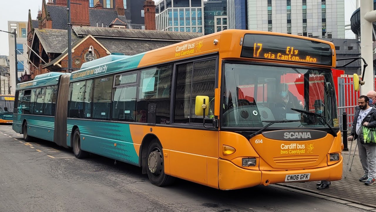 hd-ws-cardiff-bus-bws-caerdydd-614-cn06-gfk-on-the-17-youtube