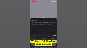 Part 3 is here! Discover how to craft a full blog post effortlessly using Canva.ai!