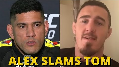 Alex Pereira reacts to Tom Aspinall saying he