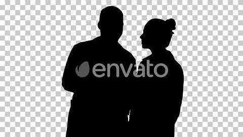 Silhouette Man, Alpha Channel | Motion Graphics - Envato elements