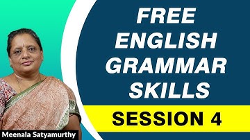 English Grammar Skills FREE Crash Course - Session : 04