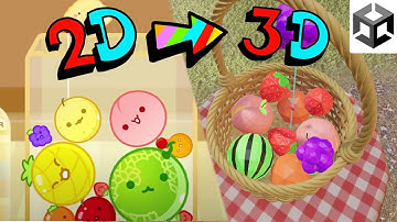 Creating a game like fruit suika but 3D in unity.   #unity #unity3d #suika