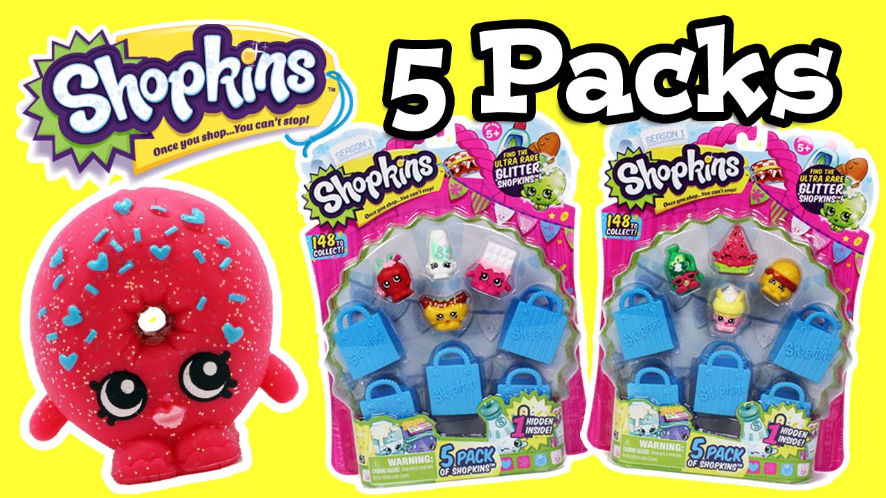 Shopkins 5 Pack Blind Bag Opening - YouTube