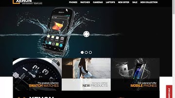 Xenon Virtuemart Template Video demo