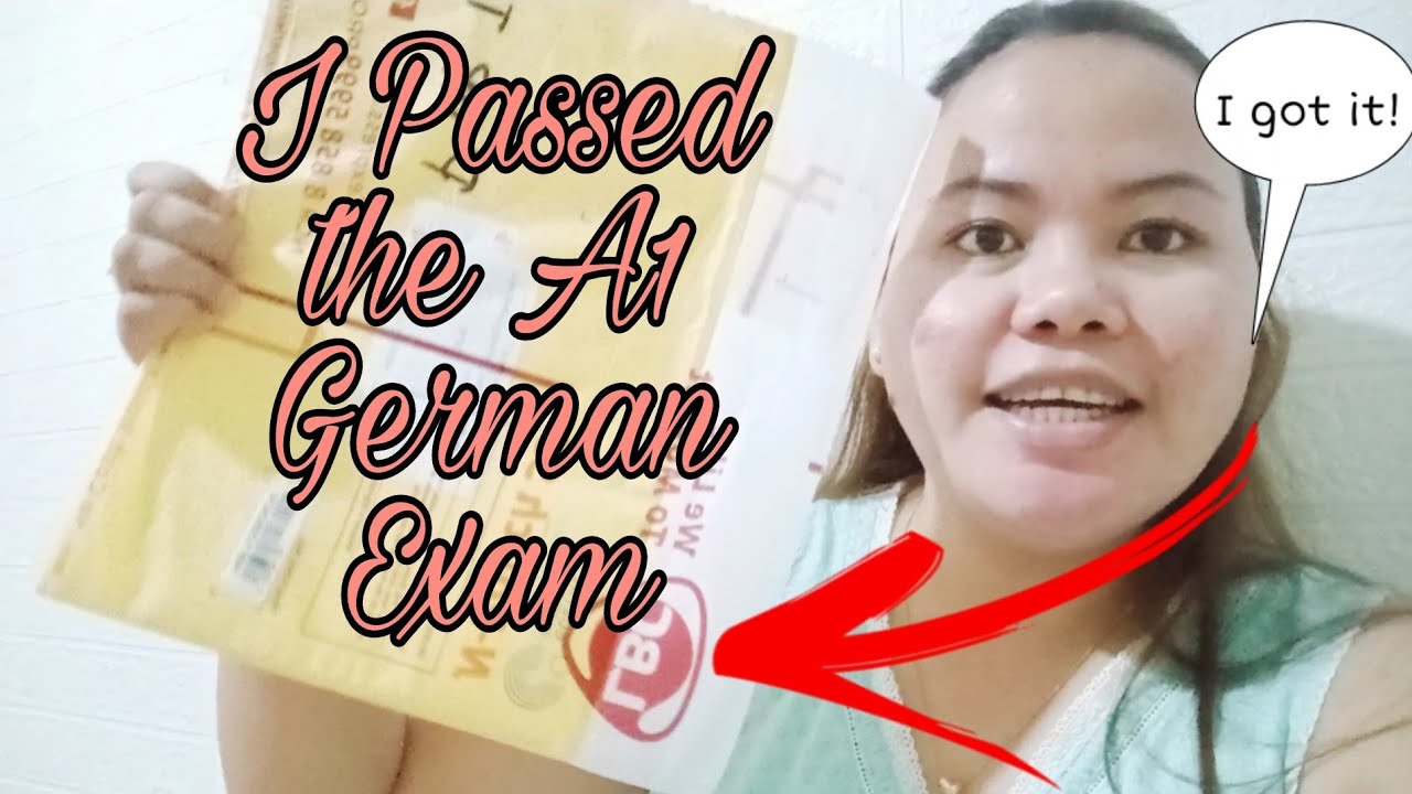 I PASSED THE GERMAN A1 EXAM | I GOT MY CERTIFICATE - YouTube