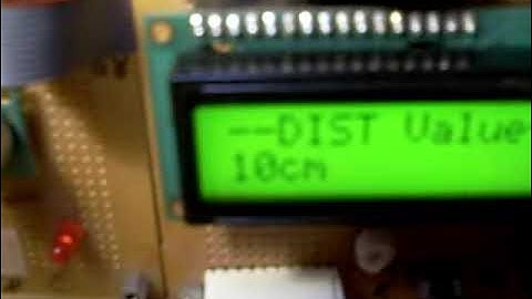ATmega128 개발 시리즈,실험167 초음파센서로 거리측정 LCD에 표시