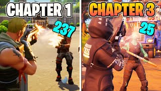 Evolution of Fortnite Shotguns (Chapter 1 - 3)