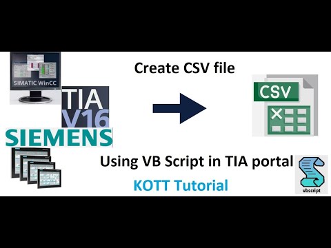 TIA Portal HMI/SCADA  Vb Scripting - Creating CSV file by Vb Scripting