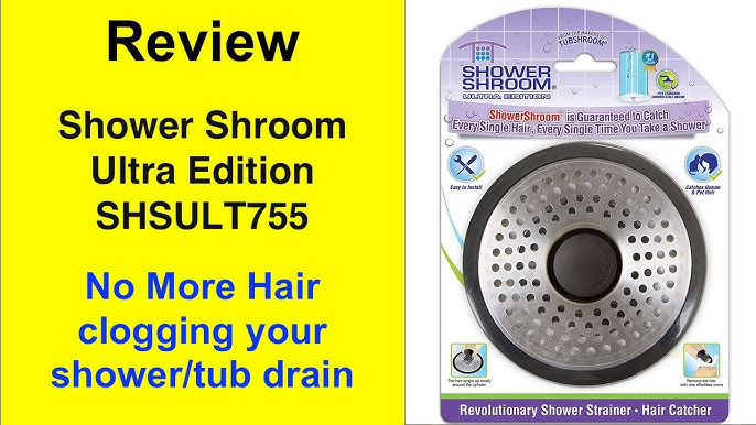  ShowerShroom the Revolutionary 2 Stand-Up Shower Stall Drain  Protector Hair Catcher/Strainer, White : Tools & Home Improvement