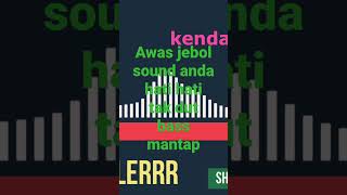 cek kendang claryti mantap pilihan operatornya sound system' horeg #ceksound #sound #sound