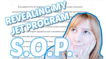 MY JET PROGRAM STATEMENT OF PURPOSE + advice ✈️