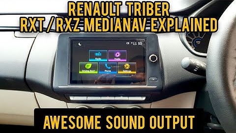 RENAULT TRIBER RXT/ RXZ 8" MEDIANAV SYSTEM DETAILED REVIEW & ULTIMATE SOUND OUTPUT | sansCARi sumit