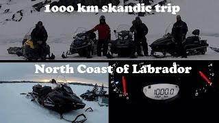 1000 km snowmobile trip on my Skandic SWT across Labrador (Canada)