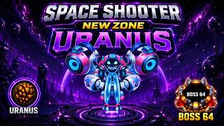 Space Shooter New Zone URANUS Boss 64 Gameplay & Review | Epic Boss Fight 🚀 By Apache Gamers screenshot 1