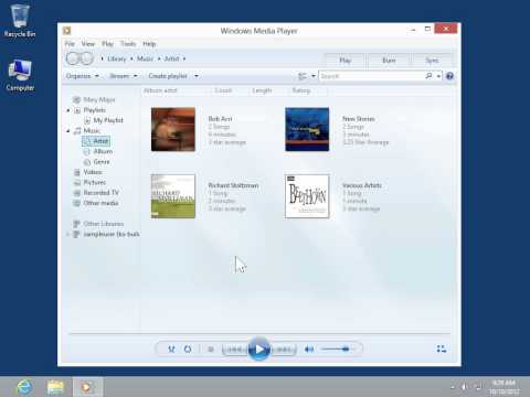 Windows 8.0 Professional - Play an Audio or Video File in Windows Media Player