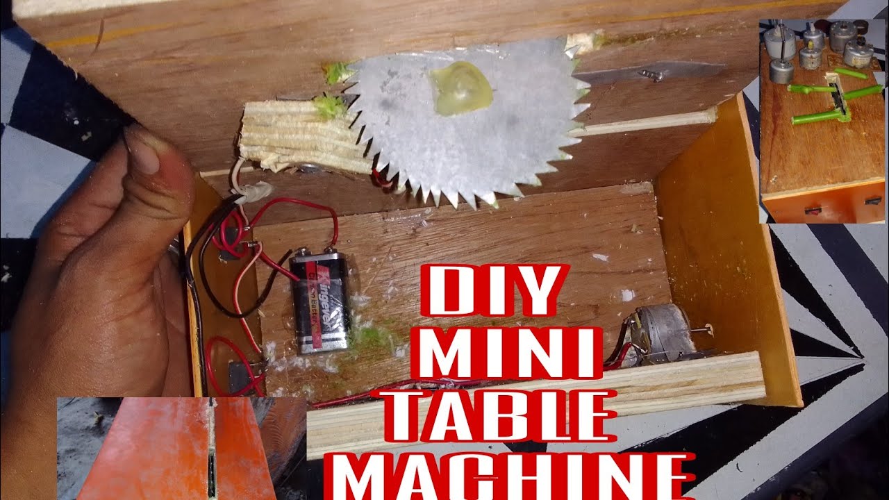 Table saw/Diy/DC motor 9v. YouTube