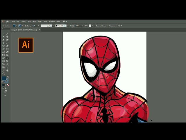 Créer une Toile d'Araignée façon Spider-Man [Tuto Illustrator] 