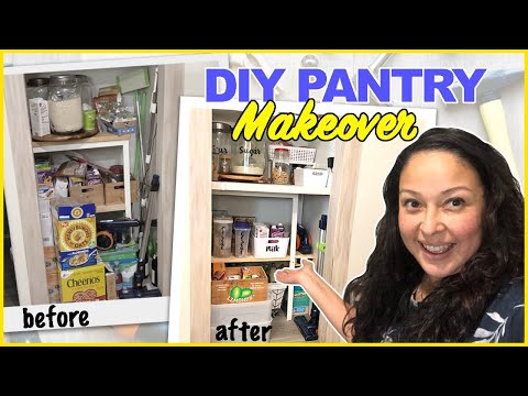 DIY PANTRY MAKEOVER - Ideas for Organizing a Small Pantry