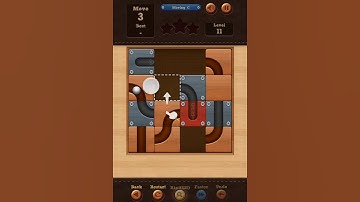 Roll the Ball slide puzzle Moving C Pack Level 11 Solution