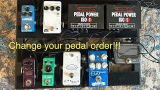 I tried changing my pedalboard and THIS happened!!!