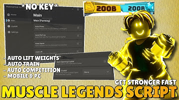 Muscle Legends Script *NO KEY* | Auto Train, Auto Competition, Kill Aura...