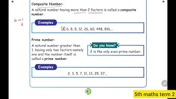 5th maths term 2 Exercise 2.1 composite numbers, prime numbers , common factors #samacheerkalvi