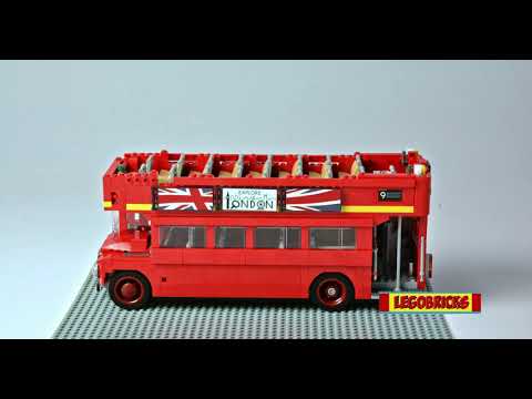 LEGO Bricks London Bus 10258 Speed Build and unboxing | U003 | Lego stop motion | Legobricks