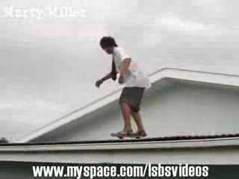 LSBS - Skating Off Roof.