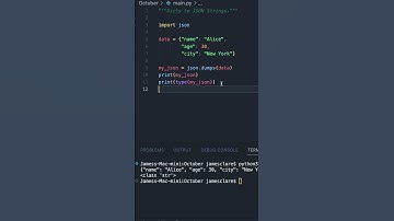 Python 3 |  Dictionaries to JSON Strings, the easy way! #python3 #coding #programming