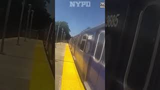 Daredevil Subway Surfers Flee in Wild NYPD Chase #shorts