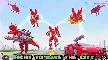 Dino Robot Car Game - Flying Robot Transforming Game - Save the city from aliens #18