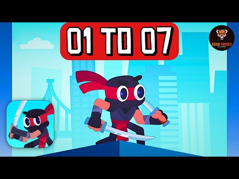 Ninja Cut 2D: Level 1 To 7 Gameplay #Shorts #SssbGames