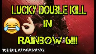 LUCKY DOUBLE KILL IN SIEGE!!! | Rainbow 6: Siege Gameplay | Lucky Head Shots