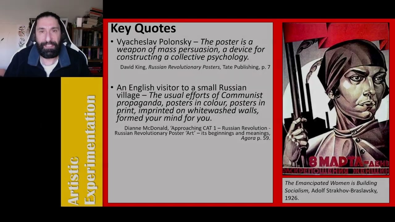 Artistic Experimentation Under the Bolshevik Regime Nov 1917 to 1927.