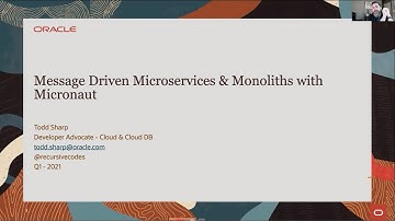 Message Driven Microservices & Monoliths with Micronaut