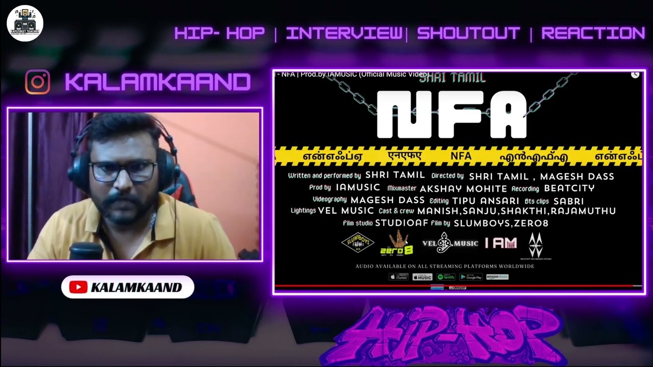 Shri Tamil - NFA | Prod.by IAMUSIC (Official Music Video) | Review | Kalamkaand |