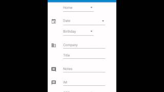 Android 5.1 - Editing a Contact screenshot 5