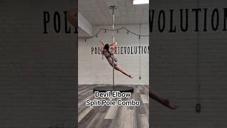 ARMPIT HOLD VARIATION TO DEVILS ELBOW SPLIT #polesport #polefitness #poledance