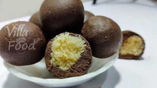 Milk Powder Chocolate Ladoo  |  Chocolate Ladoo Recipe | Milk Chocolate Dessert Recipes