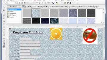 LibreOffice Base (10) Filter and Background