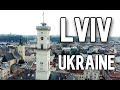 Lviv Ukraine 4K Drone Video Львів Україна 4К відео з дрона