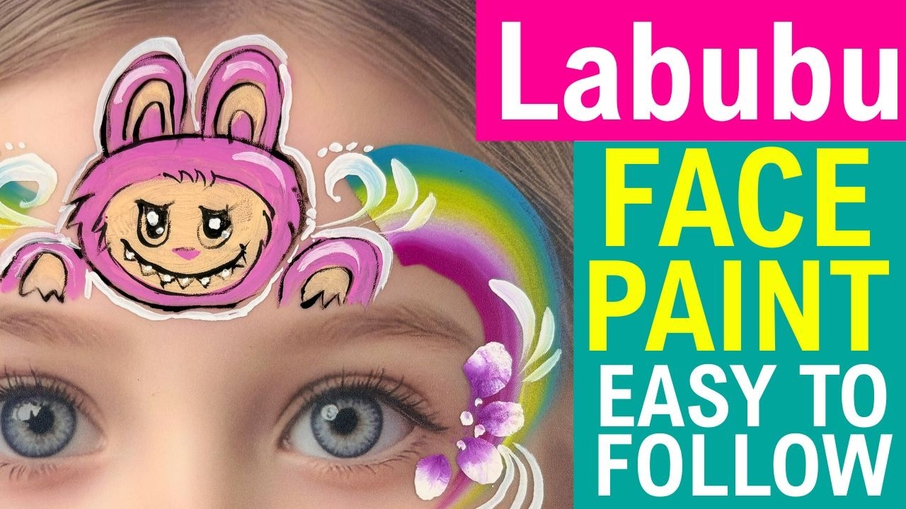 Рисование на лице Лабубу | Пошаговая инструкция