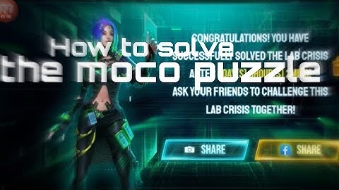 How to solve the moco puzzle🧩/like/subscribe/and share