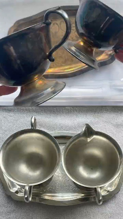 氧化變黑的銀製奶盅＆糖盅大翻新｜From Tarnished to Shiny!