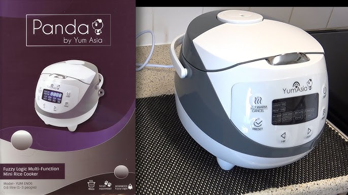 Yum Asia Panda Mini Rice Cooker With Ninja Ceramic Bowl and Advanced Fuzzy  Logic (3.5 cup, 0.63 litre) 4 Rice Cooking Functions, 4 Multicooker